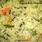 vegetable bagara, vegetable rice, flavored vegetable rice