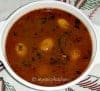 egg pulusu, guddu pulusu, kodi guddu pulusu, eggs in a tamarind based sauce