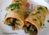 spicy egg mushroom rolls