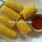 corn on the cob, garlic butter sauce