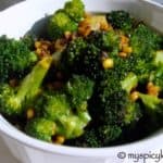 broccoli moong dal fry, broccoli pesaru pappu koora