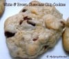 White & Brown Chocolate chip oatmeal cookies