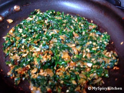 Spinach stuffing for chicken breasts