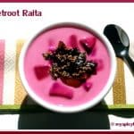 Beetroot raita