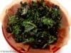 Baked crispy kale