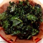 Baked crispy kale