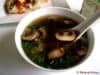 Bok Choy and mushroom soup