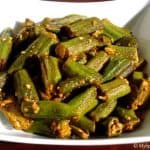 stuffed okra, masala bhendi