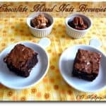 Chocolate Bronies, Chocolate nuts brownies, Chocolate Mela, Joy of Baking, Blogging Marathon