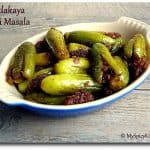Stuffed Ivy Gourd, stuff ivy gourd masala, tindora bharvan, stuffed tindora, tindora masala, blogging marathon