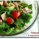 Fattoush, Lebanese Bread Salad, Lebanese Salad, Blogging Marathon