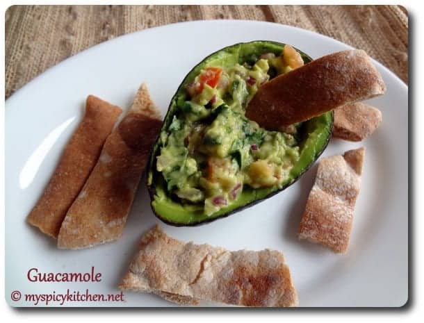 Guacamole & Chips Guacamole, Dip, Avocado Dip, Blogging Marathon, Mexican Dip