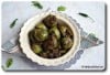 Thai Eggplants with Cilantro Green Chilies, Brinjals with Kothmir Green Chilies, VAM: Brinjal, Veggie Fruit a Month, Veggie a Month
