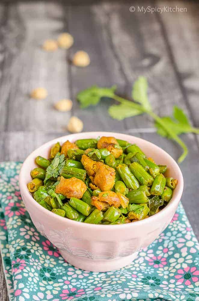 Green Beans, Green Beans Curry, Green Beans Soya Chunks Curry,  Green beans Meal Maker Curry, Green Beans Fry, Green Beans Soya Fry, Blogging Marathon,  Indian Dry Curry, 