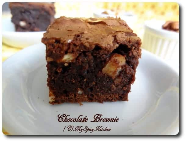 Chocolate Bronies, Chocolate nuts brownies, Chocolate Mela, Joy of Baking, Blogging Marathon 