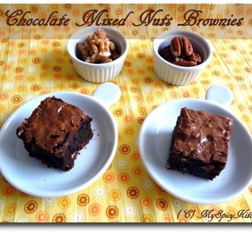Chocolate Bronies, Chocolate nuts brownies, Chocolate Mela, Joy of Baking, Blogging Marathon