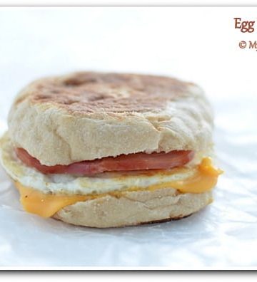 McDonald Style Egg McMuffin, Eggs, American Breakfast,