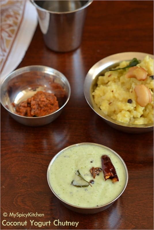 Cooking from Cookbook, CCChallenge, Coconut Chutney, Coconut curd chutney, coconut yogurt chutney, thenghai thayir pachadi, kobarri perugu pachadi, tamil food, South Indian Food, Tamil Cuisine, 