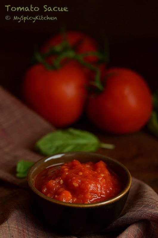 Tomato Sauce in a small bowl