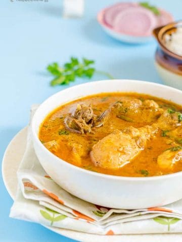 Chicken Curry, Indian Curry, Indian Food, Indian Cuisine, Curry, Blogging Marathon, Cooking Carnival, Protein Rich Food, Cooking With Protein Rich Ingredients, Cooking With Chicken, No Tomato Curry, Cashew Chicken Curry, Chicken Korma,