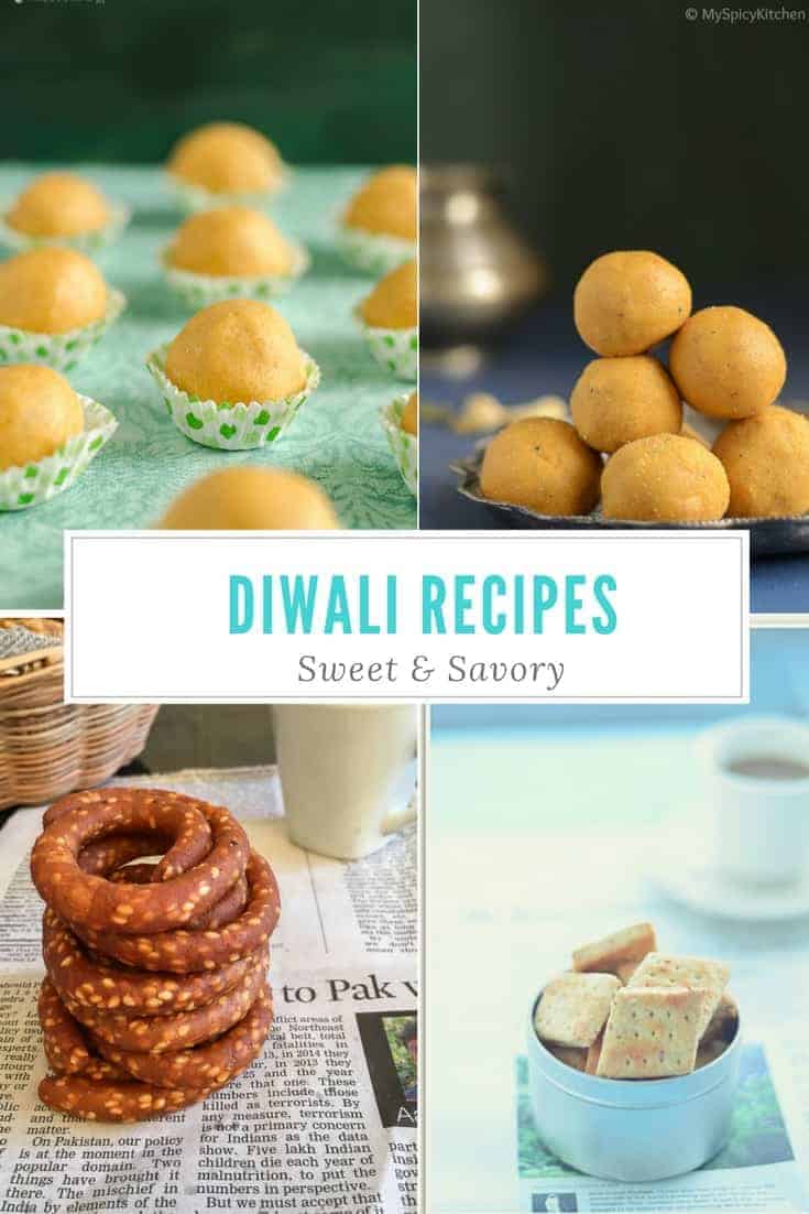 Sweet &  Savory Diwali Recipes Roundup