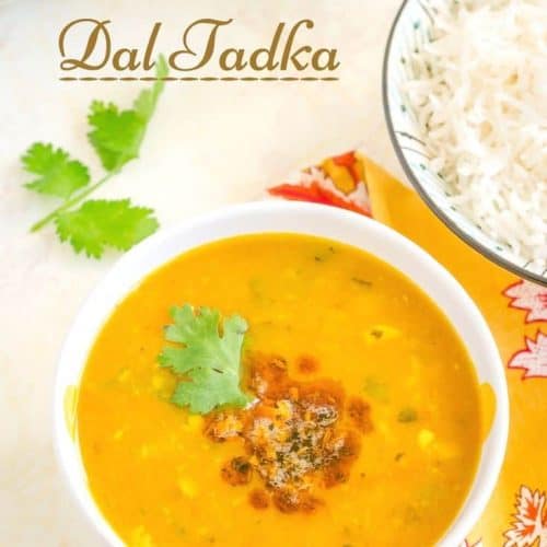 Delicious Instant pot dal tadka is a spicy flavorful Indian dal. It pairs well with rice and Indian flatbreads
