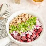 Healthy black eyed peas beets salad is a yummy side and a summer salad