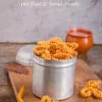Bread muruku is a deep fried snack from South Indian prepared with rice flour and fresh bread crumbs